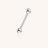 G23 ASTM F136 Titanium Externally Threaded Barbell for Navel, Lip, Eyebrow Piercing Jewelry