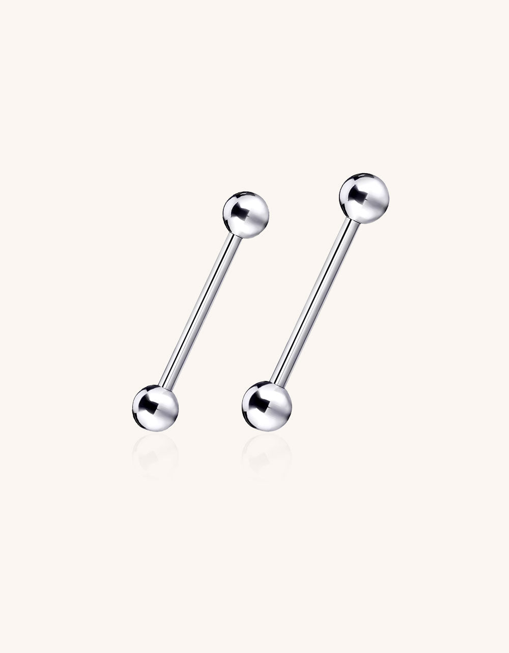 G23 ASTM F136 Titanium Externally Threaded Barbell for Navel, Lip, Eyebrow Piercing Jewelry