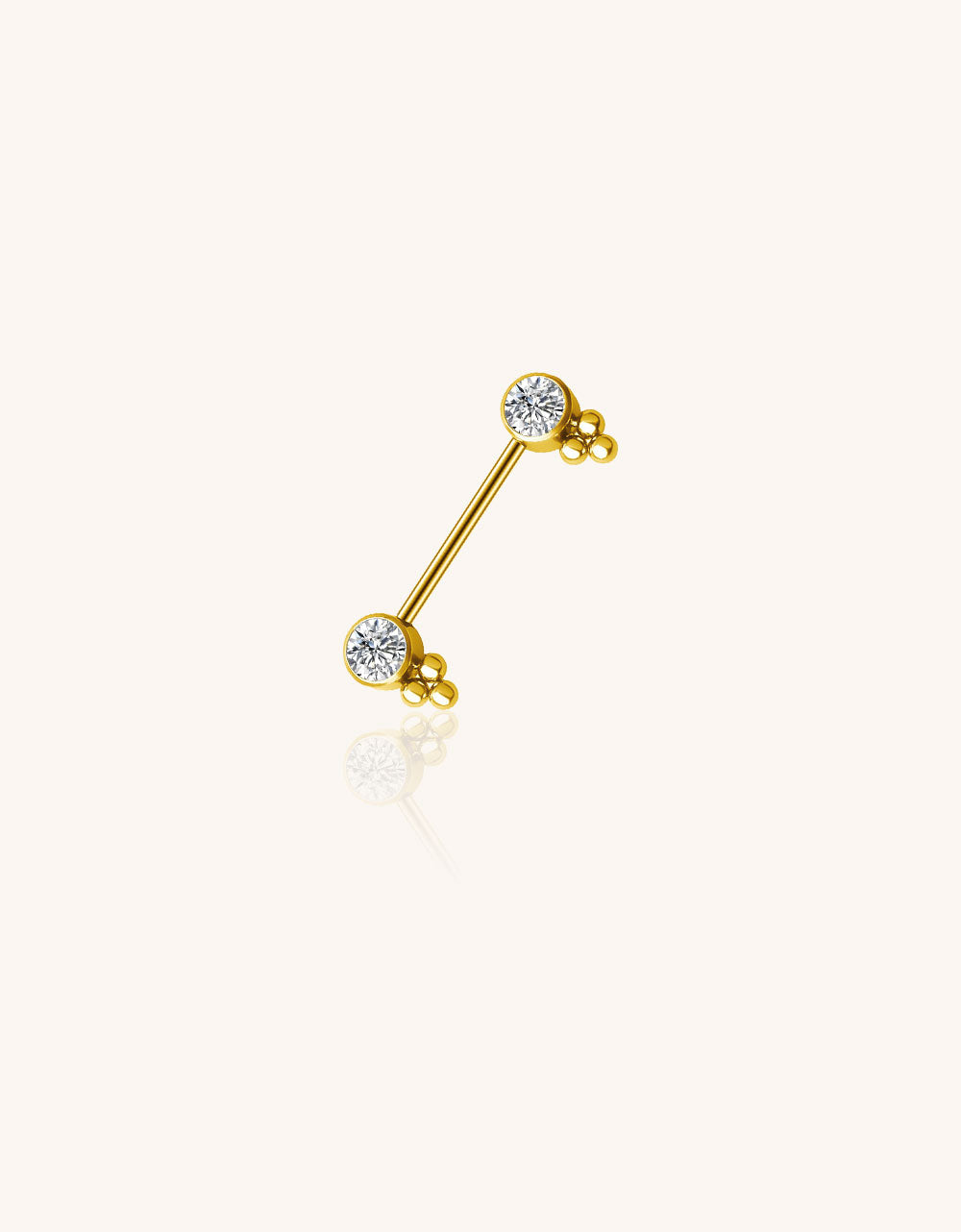 ASTM F136 Titanium Nipple Barbell–Hypoallergenic Piercing Jewelry for Women