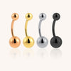F136 Titanium Simple Ball Navel Barbell – Hypoallergenic Belly Piercing Jewelry