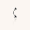 Curved Barbell with Ball Ends–Eyebrow Piercing Jewelry