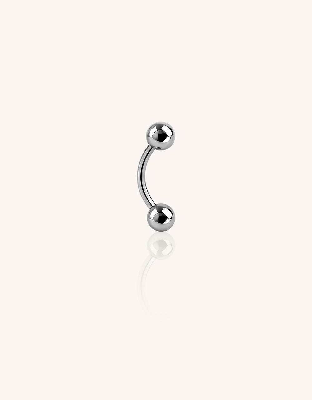 Curved Barbell with Ball Ends–Eyebrow Piercing Jewelry