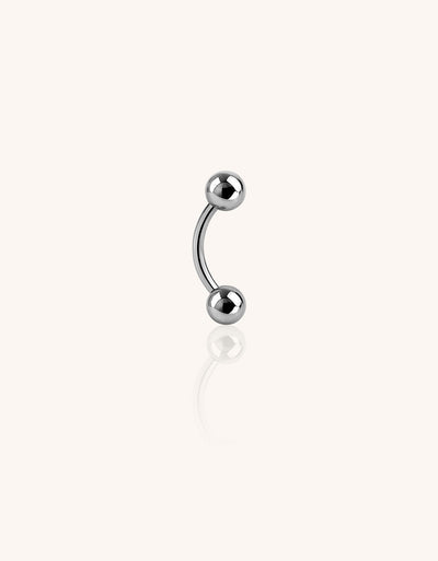 Curved Barbell with Ball Ends–Eyebrow Piercing Jewelry