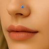 Medical Grade Titanium Nose Studs – Fire Top Opal & CZ Set