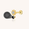 Wholesale ASTM F136 Titanium Internally Threaded Lip Labret Piercing Jewelry Cz Labret Lip Ring