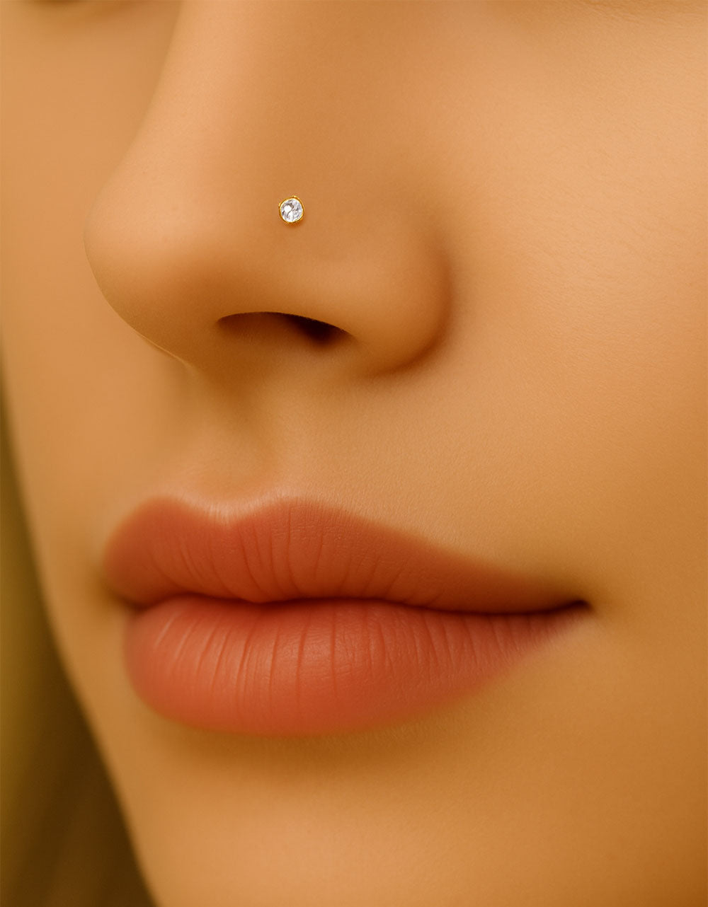 Titanium CZ Spike Nose Screw Fashion Nose Piercing for Women
