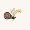 Hottime Titanium Scripture Projection Stud Earring Personalized Piercing Jewelry