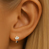 Hottime Titanium Scripture Projection Stud Earring Personalized Piercing Jewelry