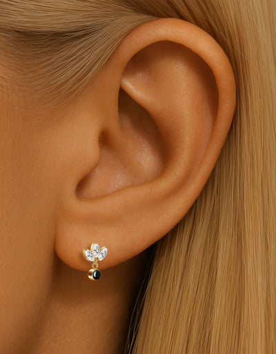 Hottime Titanium Scripture Projection Stud Earring Personalized Piercing Jewelry