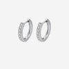F136 Titanium D-Shaped CZ Hoop with Straight Bar–Ultra Sparkling Hypoallergenic Cartilage Ring