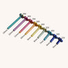 F136 Titanium 14G Flat Back Disc Post–Piercing Base for Ear&Cartilage