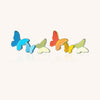 Medical Grade Titanium 16G Internally Threaded Triple Butterfly Helix Stud