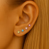 F136 Titanium Internally Threaded Star CZ Piercing Head–Lip, Ear & Nose Jewelry