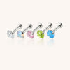 Flat Back Internally Threaded Stud – Hypoallergenic Ear, Lip&Nose Piercing Jewelry
