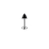 F136 Titanium Cat Ear Spike Stud–Internally Threaded Helix&Cartilage Piercing Jewelry Hypoallergenic&Punk-Inspired