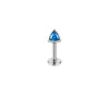 F136 Titanium Cat Ear Spike Stud–Internally Threaded Helix&Cartilage Piercing Jewelry Hypoallergenic&Punk-Inspired