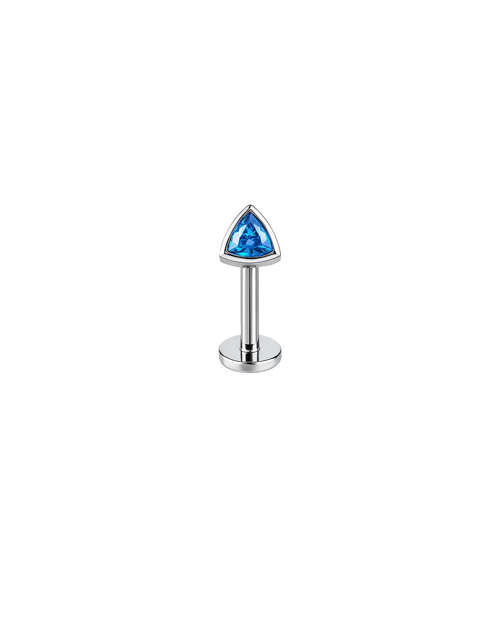 F136 Titanium Cat Ear Spike Stud–Internally Threaded Helix&Cartilage Piercing Jewelry Hypoallergenic&Punk-Inspired