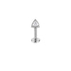 F136 Titanium Cat Ear Spike Stud–Internally Threaded Helix&Cartilage Piercing Jewelry Hypoallergenic&Punk-Inspired