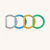 F136 Titanium D-Shaped Hoop Ring – Flat Bar for Ear, Nose & Lip Piercings