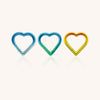F136 Titanium Heart-Shaped Hoop Ring–Hypoallergenic Piercing Jewelry for Cartilage&Helix