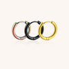 F136 Titanium Seamless Hoop Earrings–Hypoallergenic Unisex Sleeper Rings