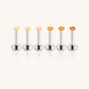 F136 Titanium 2mm Flesh-Tone Invisible Stud–Lip, Nose, Ear&Eyebrow Piercing