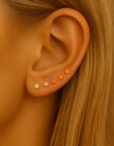 F136 Titanium 2mm Flesh-Tone Invisible Stud–Lip, Nose, Ear&Eyebrow Piercing