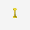 F136 Titanium Flat Back Disc Stud–Internally Threaded Piercing Jewelry for Ear,Cartilage,Lip Sleep-Friendly&Hypoallergenic