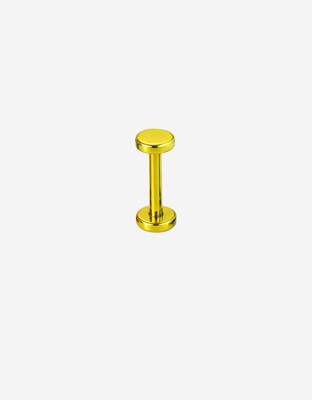 F136 Titanium Flat Back Disc Stud–Internally Threaded Piercing Jewelry for Ear,Cartilage,Lip Sleep-Friendly&Hypoallergenic