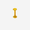 F136 Titanium Flat Back Disc Stud–Internally Threaded Piercing Jewelry for Ear,Cartilage,Lip Sleep-Friendly&Hypoallergenic