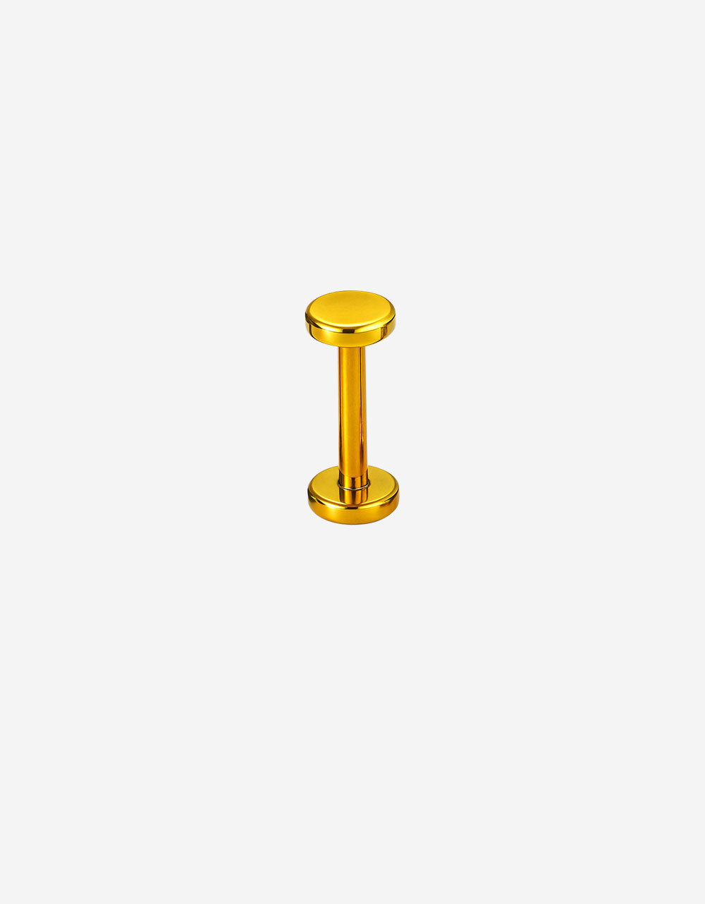F136 Titanium Flat Back Disc Stud–Internally Threaded Piercing Jewelry for Ear,Cartilage,Lip Sleep-Friendly&Hypoallergenic
