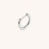 F136 Titanium D-Shaped Straight Bar Earring – Hypoallergenic Minimal Design