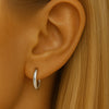 F136 Titanium D-Shaped Straight Bar Earring – Hypoallergenic Minimal Design