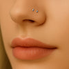 F136 Titanium Internally Threaded Punk Devil Spike Horseshoe Ring–Hypoallergenic Lip,Ear&Nose Jewelry