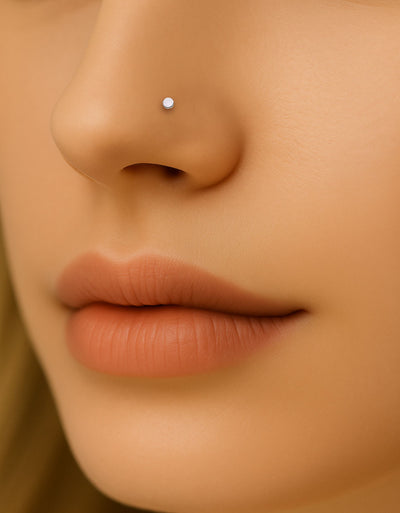 Titanium Minimal Nose Stud Hypoallergenic & Sleek Piercing Jewelry