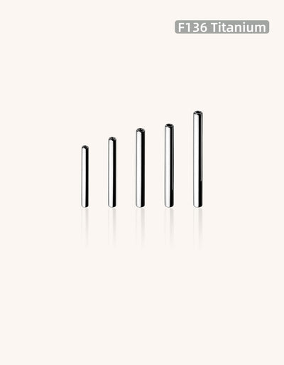 ASTM F136 Titanium Labret Studs – Internally Threaded Piercing Jewelry for Nose, Lip, Eyebrow