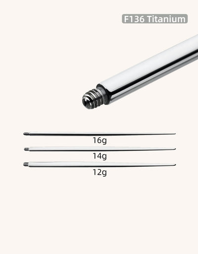 ASTM F136 Titanium High Polished PreSterile Piercing Needles
